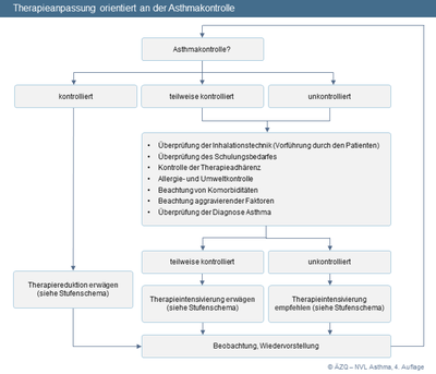 Abbildung 6: Therapieanpassung orientiert an der Asthmakontrolle